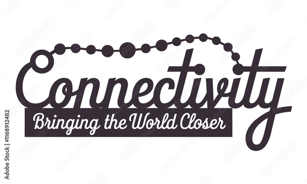 Fototapeta premium Connectivity Network vector technology icon graphics