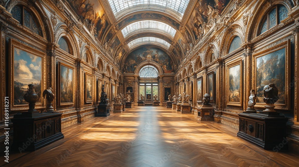Magnificent Louvre Museum Hall: A Glimpse into Art History Magnificent Louvre Museum Hall: A Glimpse into Art History