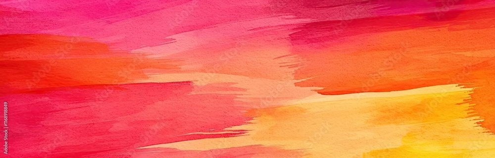Fototapeta premium Ink abstract background concept. Vibrant watercolor abstract background in pink and orange hues for creative projects.