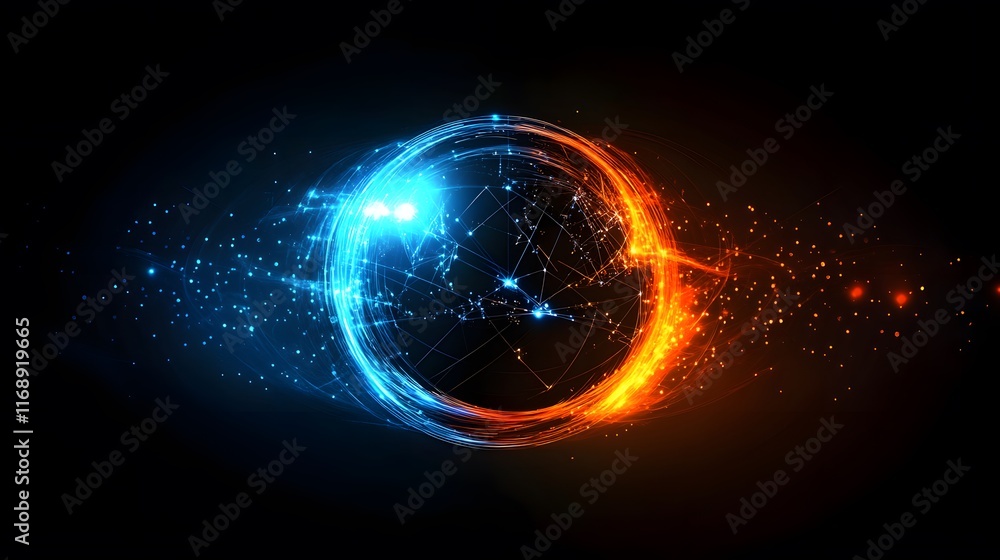 Obraz premium Global Digital Connectivity.