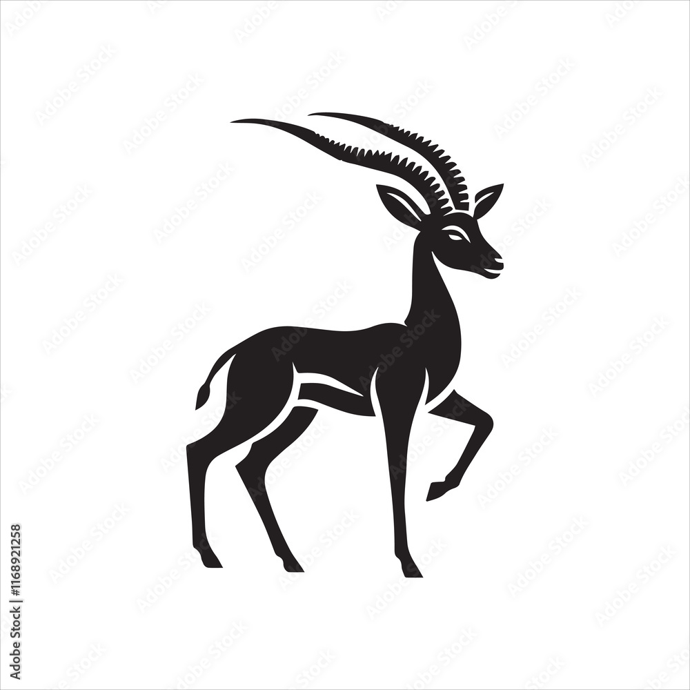 Fototapeta premium silhouette of an deer