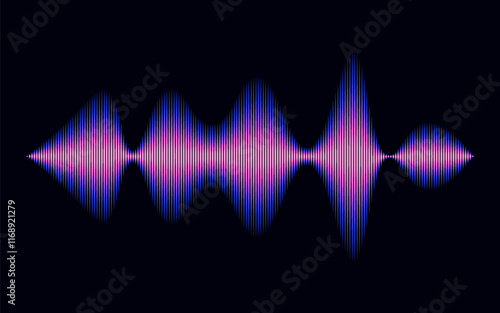 Sound wave rhythm, gradient sound wave