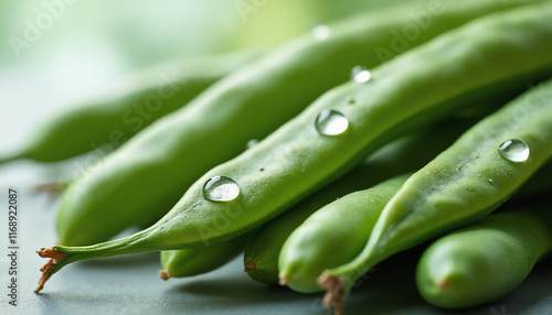 Close-up of Green Beans with vibrant texture.