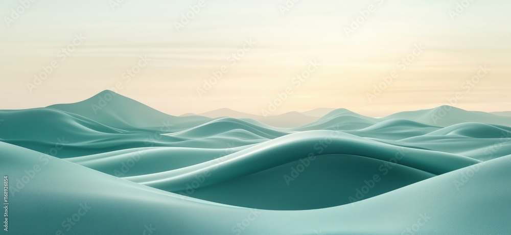 Serene undulating hills in soft pastel tones under gentle sunlight, creating a tranquil landscape of smooth curves and gradients, copy space for text Serene undulating hills in soft pastel tones under gentle sunlight, creating a tranquil landscape of smooth curves and gradients, copy space for text