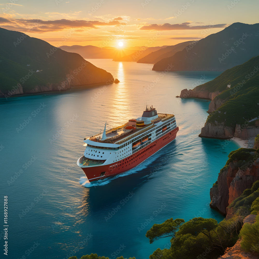 Fototapeta premium A Voyage Through Coastal Beauty