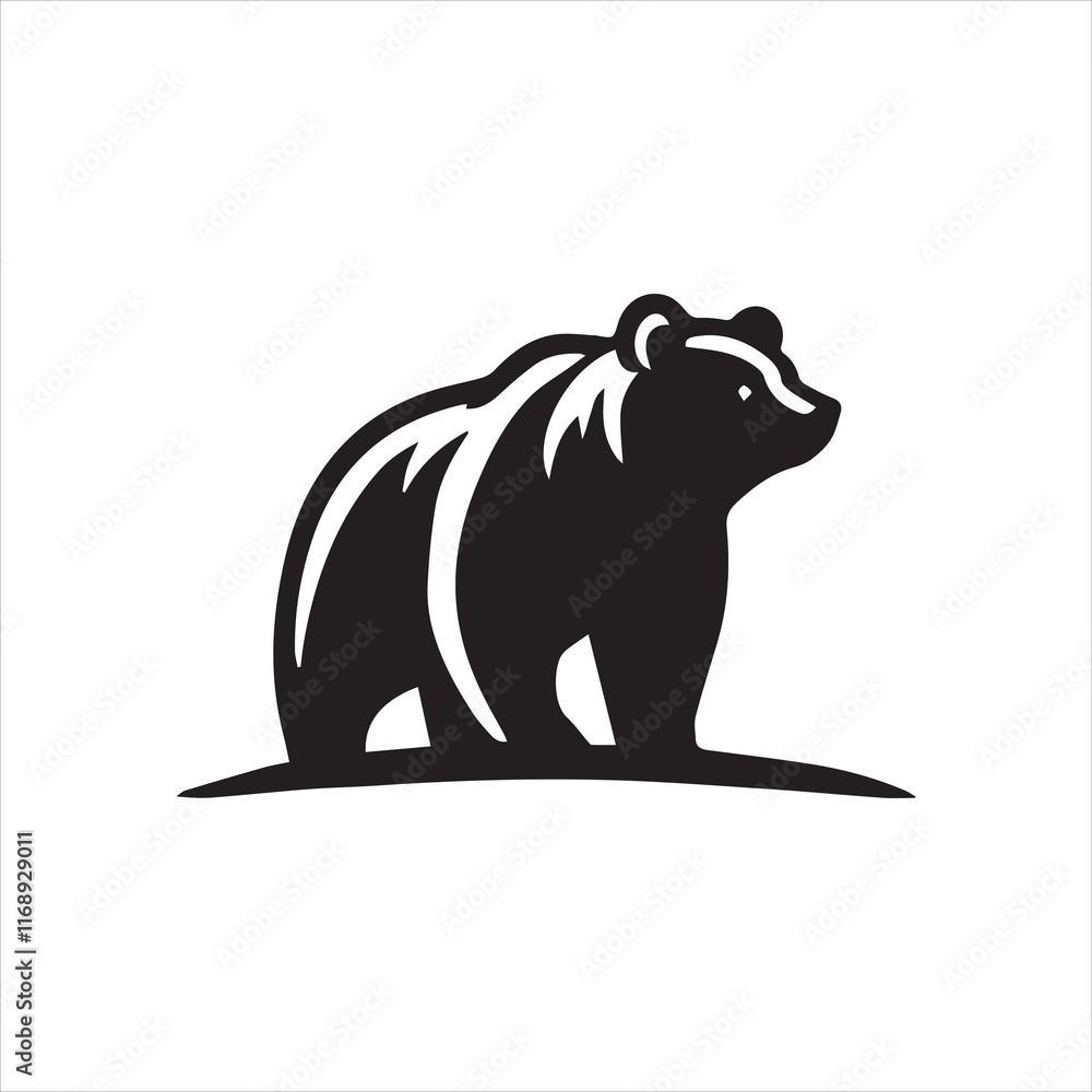 Fototapeta premium silhouette of a bear