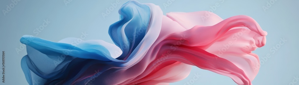 Obraz premium Pink and blue abstract painting, a vibrant dynamic artwork for modern decor vivid