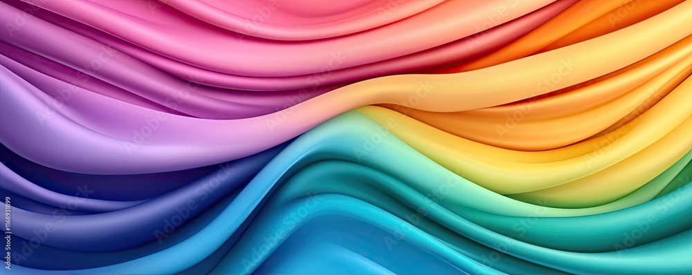 Rainbow abstract background concept. Colorful waves of fabric create a vibrant and dynamic visual effect. Rainbow abstract background concept. Colorful waves of fabric create a vibrant and dynamic visual effect.