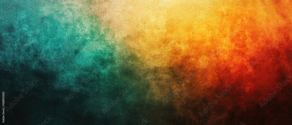 Vibrant abstract background with blend of teal, orange, and red hues, creating dynamic visual experience Vibrant abstract background with blend of teal, orange, and red hues, creating dynamic visual experience