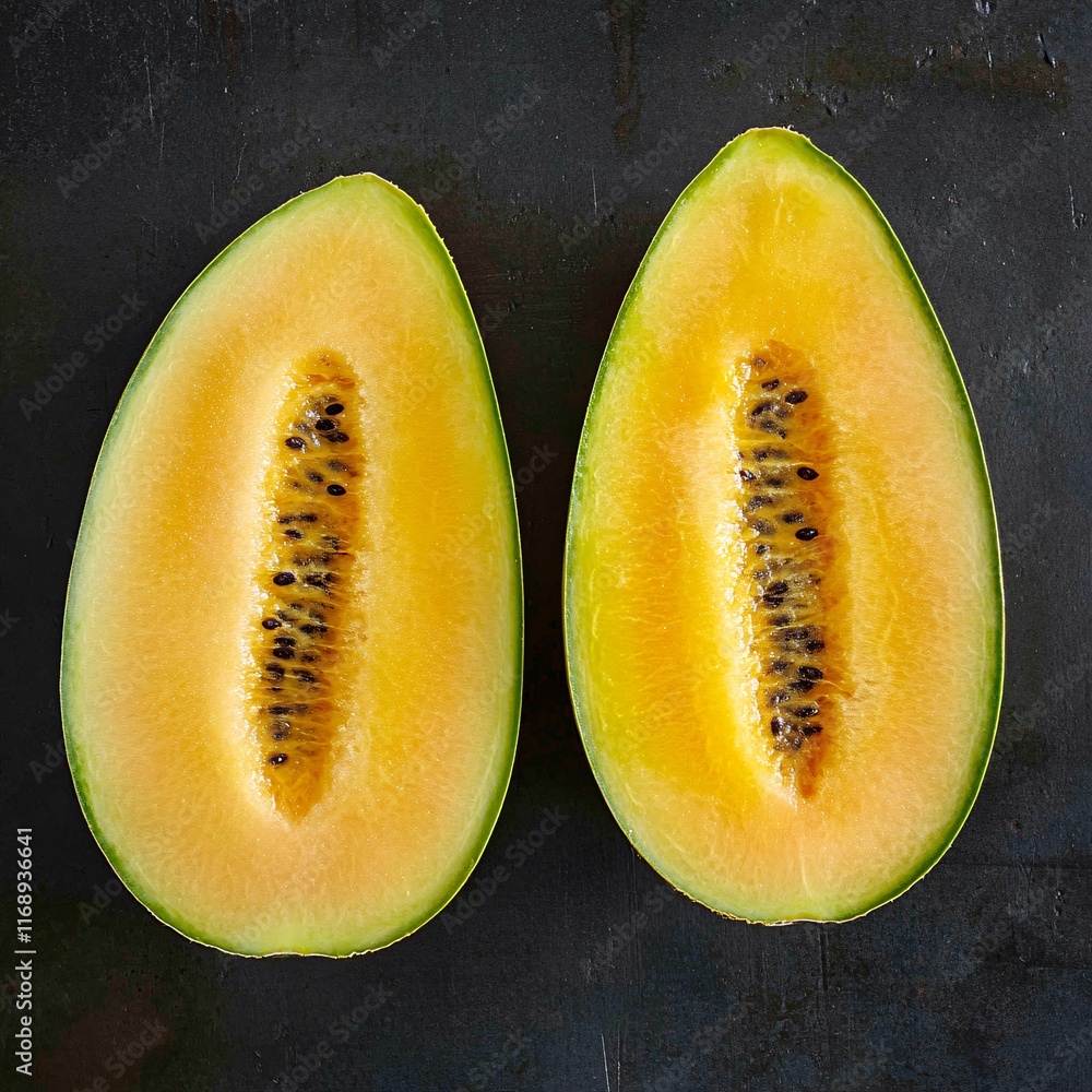 melon on a plate melon on a plate