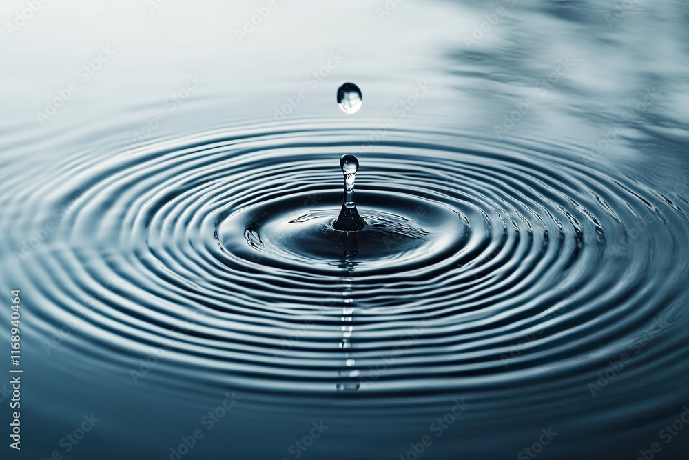 Close-up of ripples on water, capturing a calm and fluid texture Close-up of ripples on water, capturing a calm and fluid texture