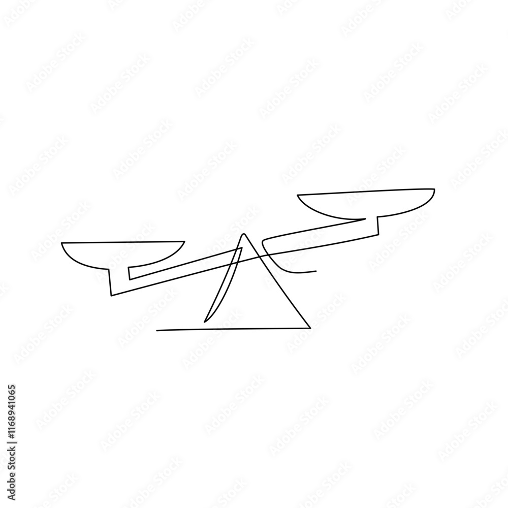 scale continuous line art