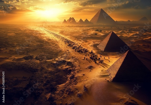 The biblical account of the Israelites' departure from Egypt.