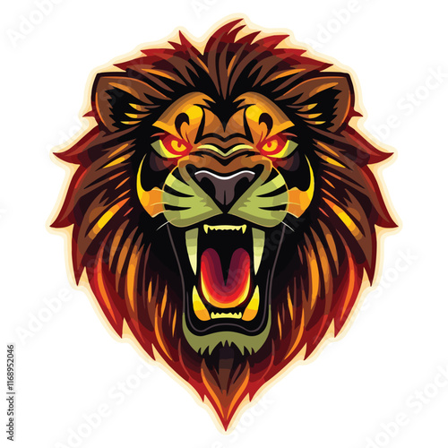 Wallpaper Mural Wild Lion Vector Icon Logo Template Torontodigital.ca