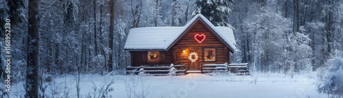 Cozy Winter Cabin with Hear...
