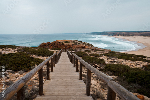 Surfing At Beach Bordeira in Carrapateira photo