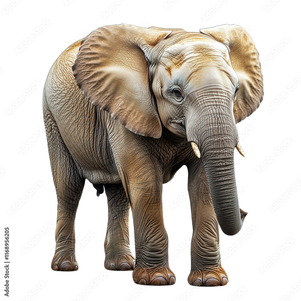 Fototapeta premium elephant isolated on white