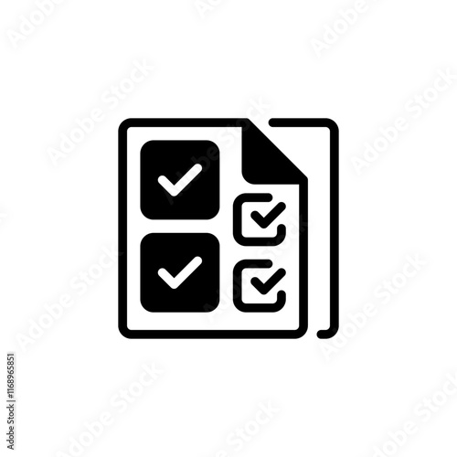 Checklist Line Icon. linear style sign for mobile concept and web design. Outline vector icon.