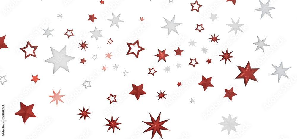 Abstract background with red and white stars on a black background. Abstract background with red and white stars on a black background.