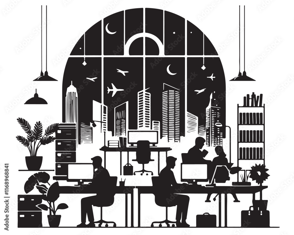 Fototapeta premium open space offce 14.eps