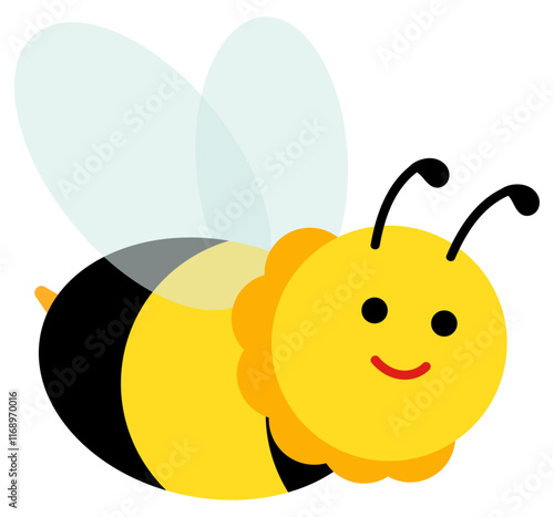 かわいいミツバチのイラスト