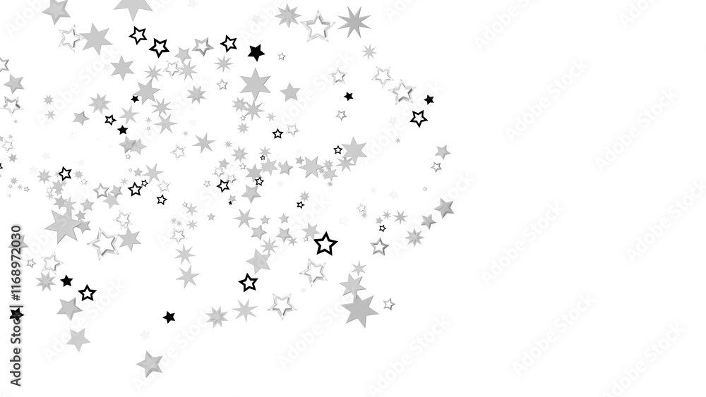 Fototapeta premium Abstract Stars on Black
