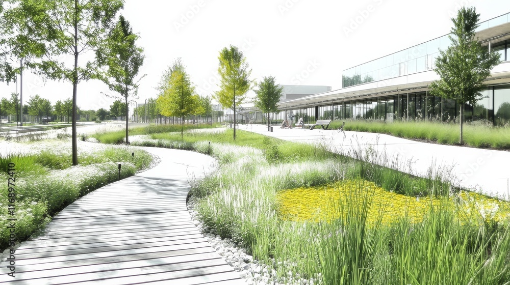 Urban areas are evolving through sustainable design principles. Urban areas are evolving through sustainable design principles.
