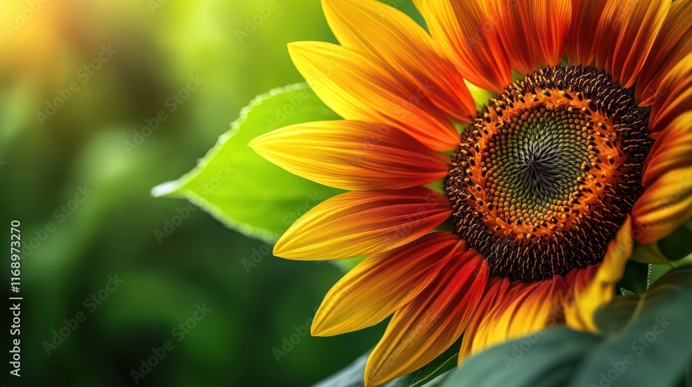 Fototapeta premium Vibrant Sunflower Close-Up: A Summer Day's Delight