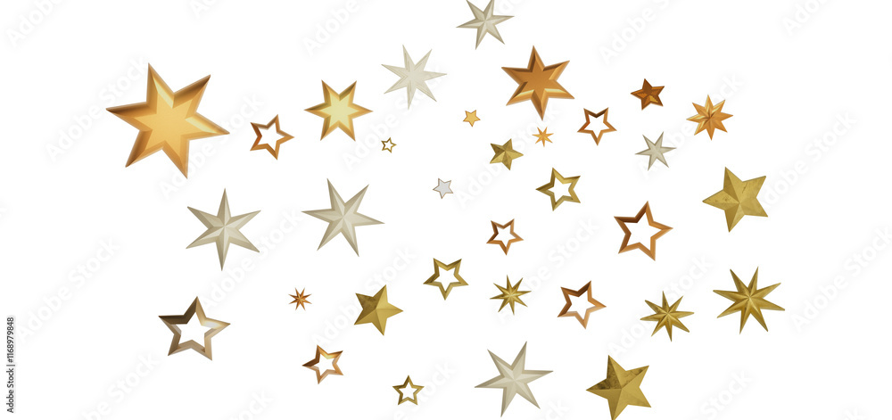 A cluster of golden stars arranged in a random pattern on a black background, creating a beautiful and festive visual. A cluster of golden stars arranged in a random pattern on a black background, creating a beautiful and festive visual.