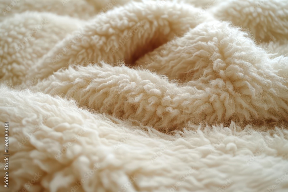 closeup of soft sheep wool texture showcasing the natural fibers in rich beige tones creating a warm and comforting background that evokes coziness closeup of soft sheep wool texture showcasing the natural fibers in rich beige tones creating a warm and comforting background that evokes coziness