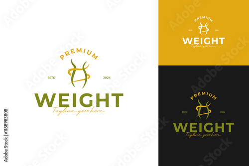 Women weight loss logo design vector template symbol illustration