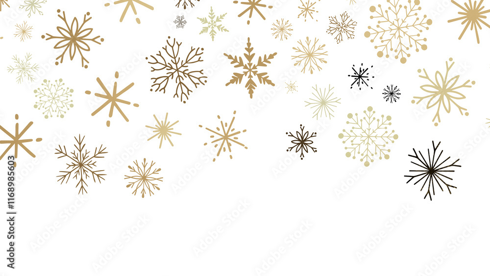 Sparkling Snowfall: Dynamic 3D Illustration of Falling Christmas Snowflakes Sparkling Snowfall: Dynamic 3D Illustration of Falling Christmas Snowflakes