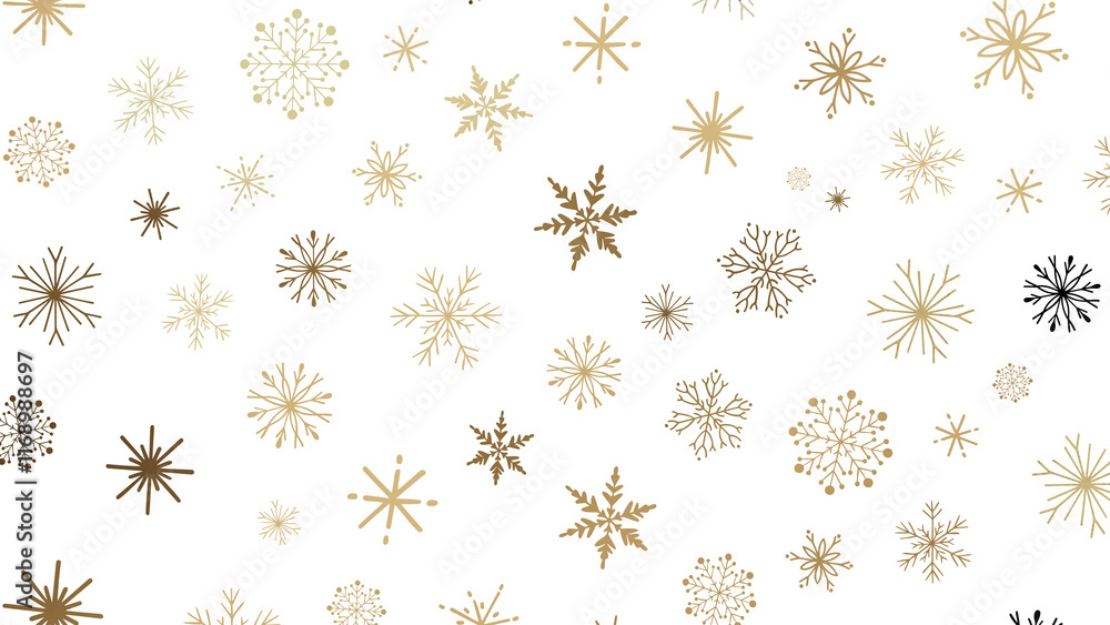 Snowflakes - Christmas Card - Snowflakes Of Paper In Frame Snowflakes - Christmas Card - Snowflakes Of Paper In Frame