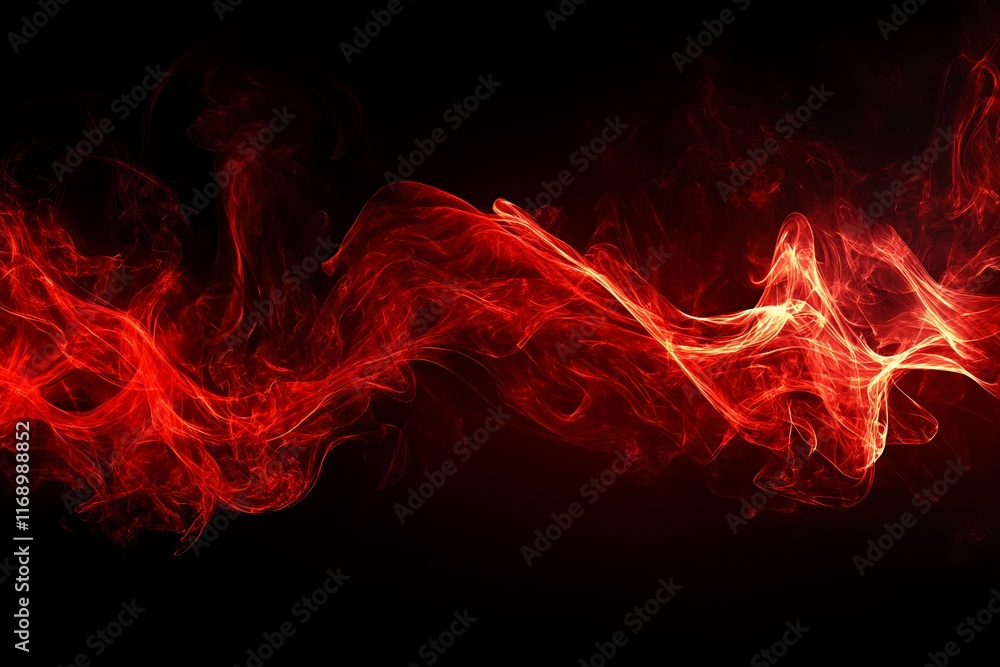 Abstract red smoke wave on black. Abstract red smoke wave on black.