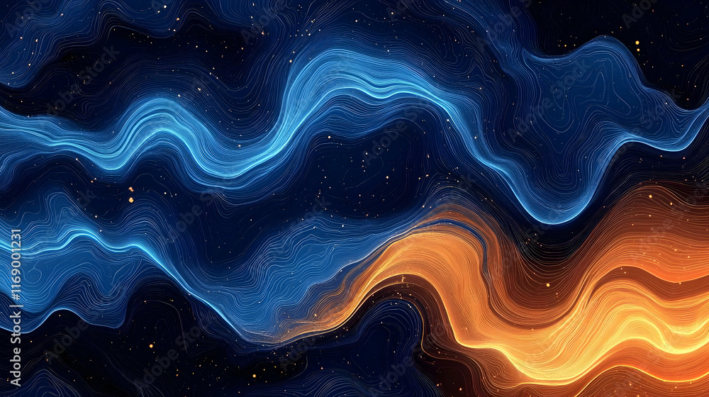 Abstract Wavy Background Illustration Abstract Wavy Background Illustration
