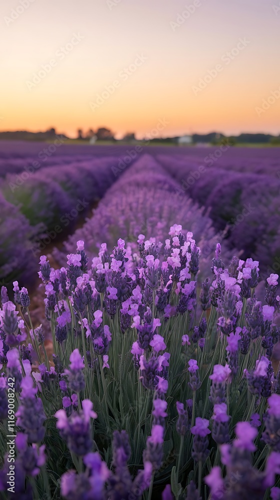Fototapeta premium Lavender field at sunset