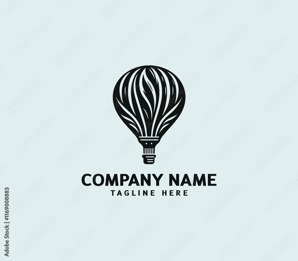 Hot air balloon logo design. Air balloon logo. Air adventure, Balloon festival, Sky travel vector Hot air balloon logo design. Air balloon logo. Air adventure, Balloon festival, Sky travel vector