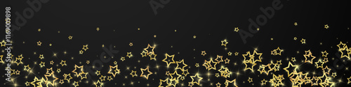 Christmas stars vector overlay.