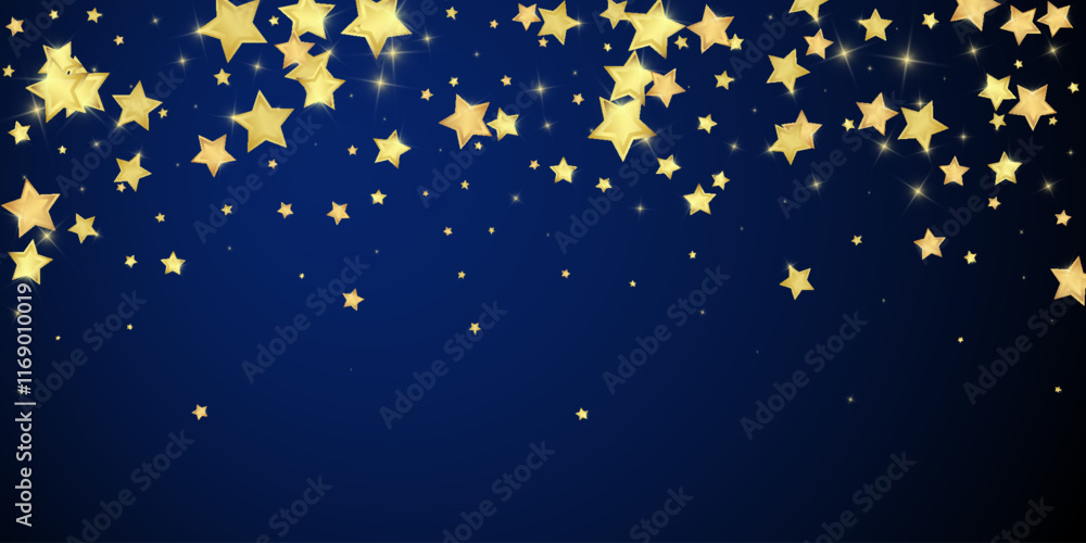 Magic stars vector overlay. Gold stars scattered Magic stars vector overlay. Gold stars scattered