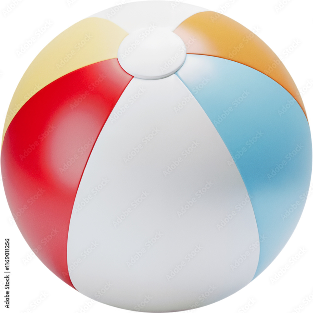 White and blue beach ball with stripe White and blue beach ball with stripe