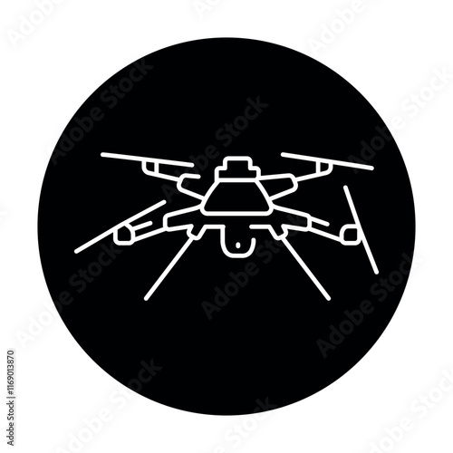 Kargu (Turkey) line color icon. Barrage munition (kamikaze drone) for rapid attacks.
