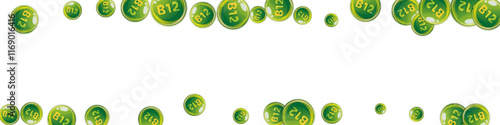 Vitamin B12 messy round pills.