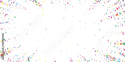 School math notebook cover. Colorful childish