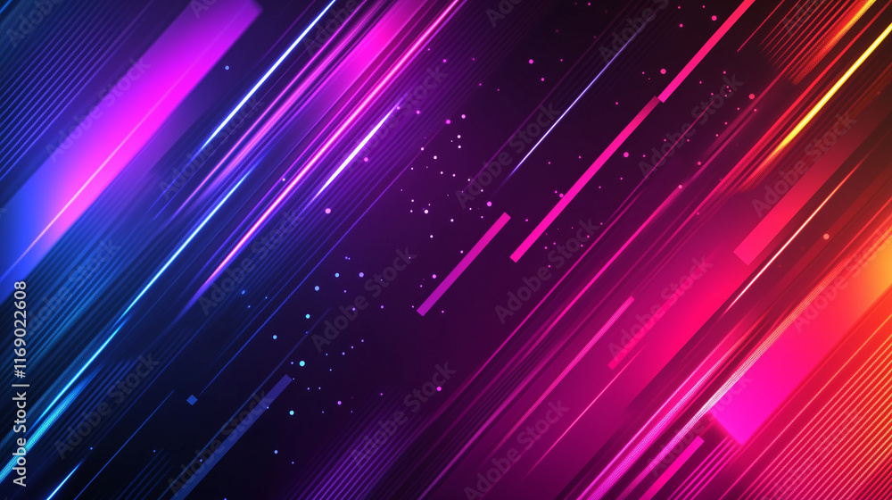 Bright Abstract Background With Lines and Dots in Vibrant Colors for Creative Designs Bright Abstract Background With Lines and Dots in Vibrant Colors for Creative Designs