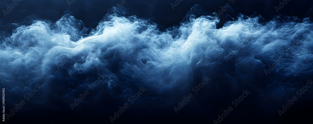 Abstract Blue Wave Background Illustration Abstract Blue Wave Background Illustration