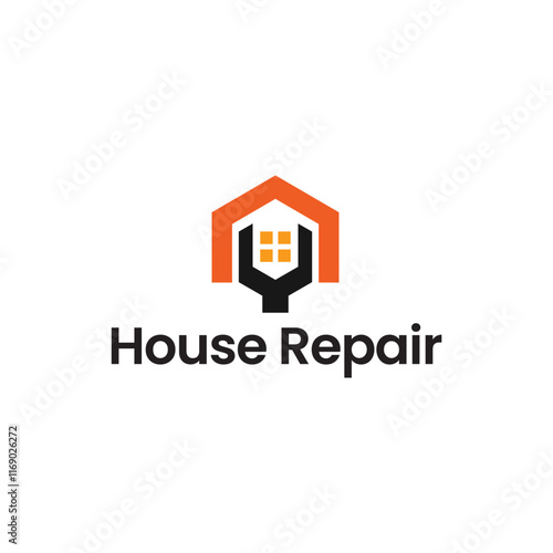 House Repairs logo design template vector illustration. House renovation symbol, icon.