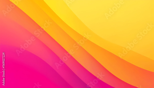 Abstract Gradient Background  Vibrant Pink  Orange  and Yellow Waves