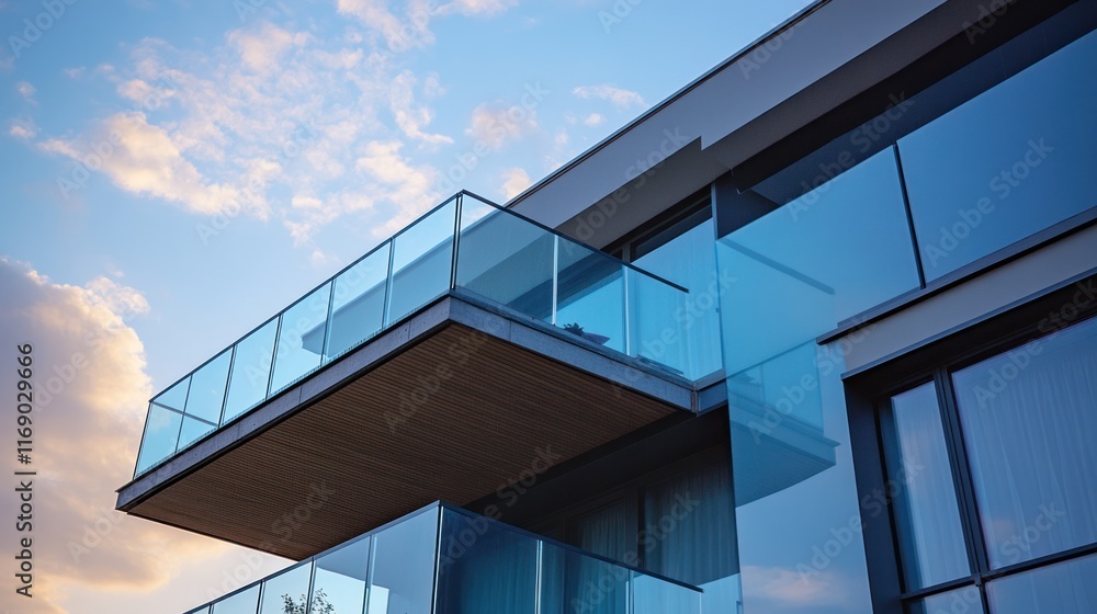 Modern Glass Balcony Architecture Modern Glass Balcony Architecture