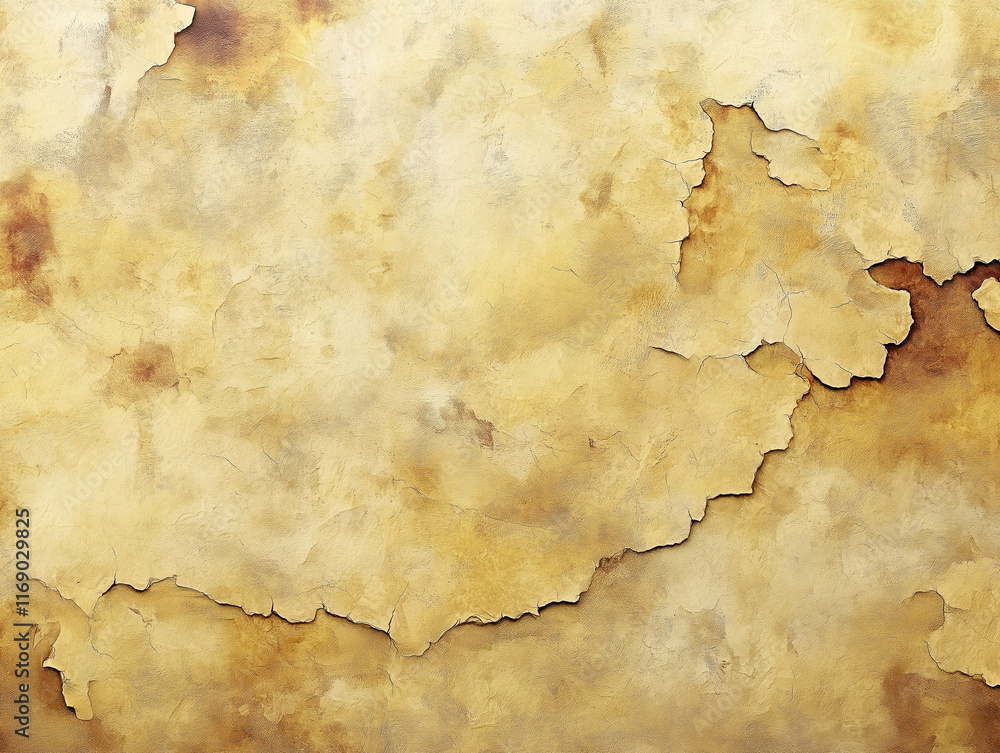 Fototapeta premium Closeup of rusty metal texture with beige and brown hues