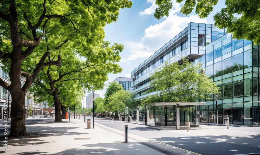 Eco-Friendly Office Architecture in Urban Setting Eco-Friendly Office Architecture in Urban Setting